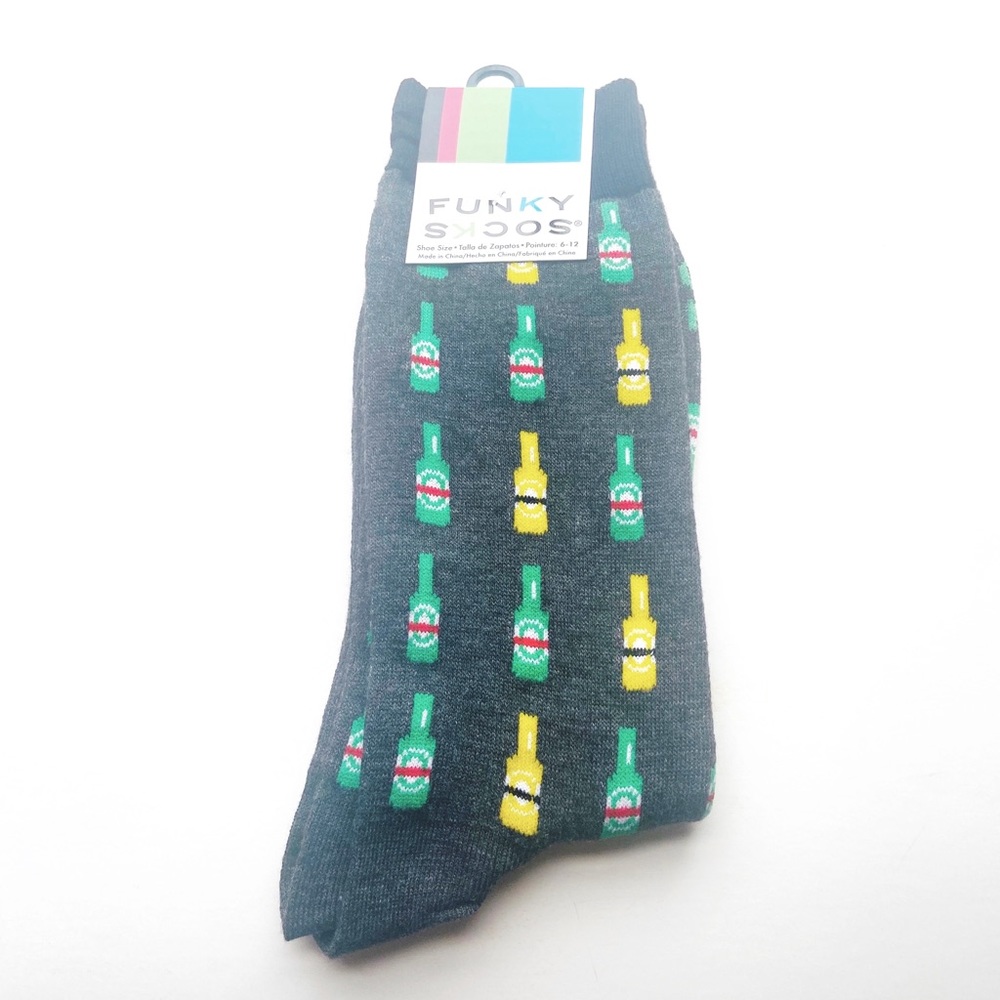 Novelty fun socks - beer bottles